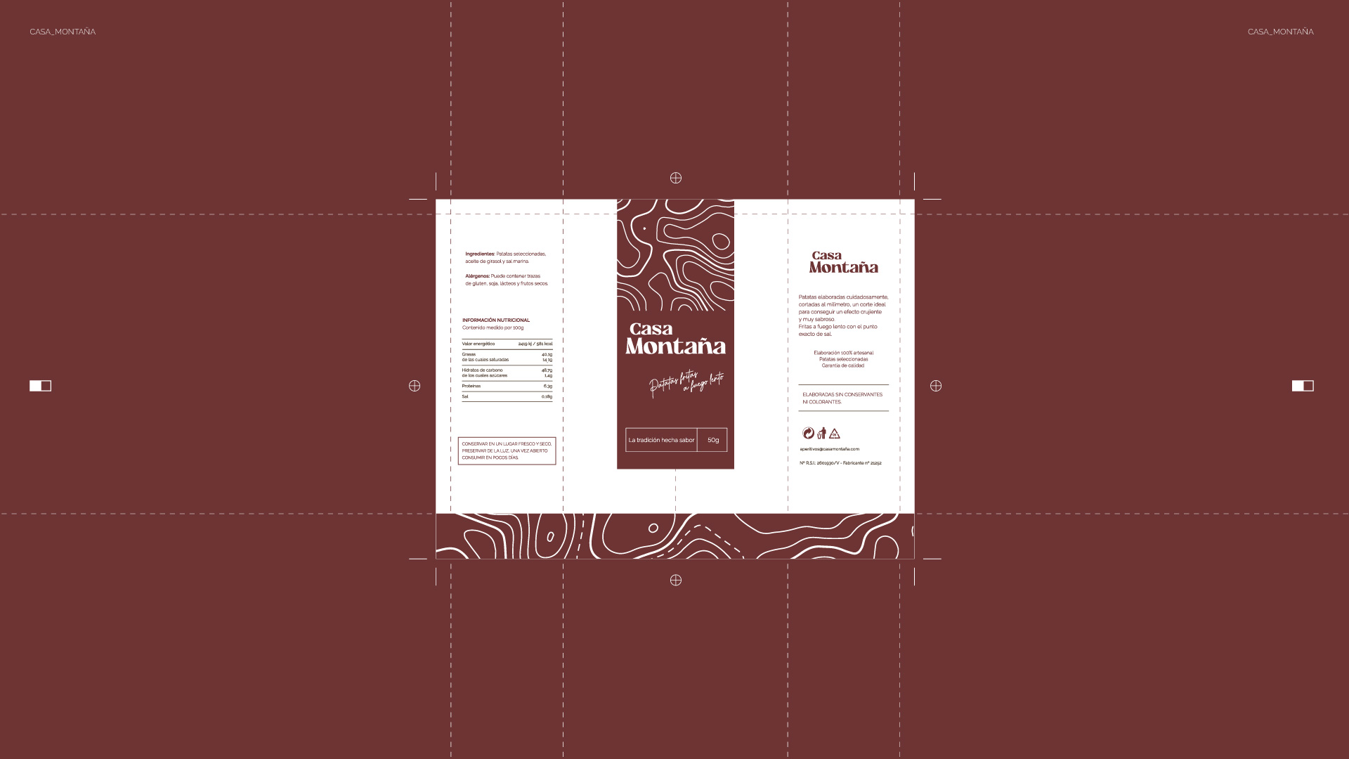 Diseño gráfico y packaging para Casa Montaña por Mecato Estudio